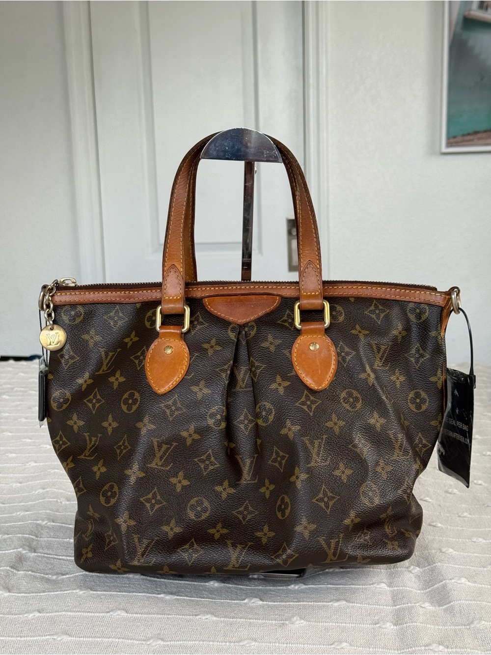 Louis Vuitton Brown Monogram Canvas Tote with Vachetta Trim